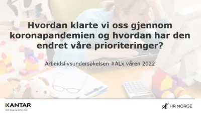 Arbeidslivsundersøkelsen ALx våren 2022
