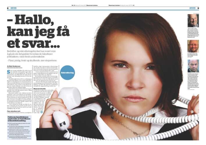 Ukeavisen Ledelse: Hallo, kan jeg få et svar?
