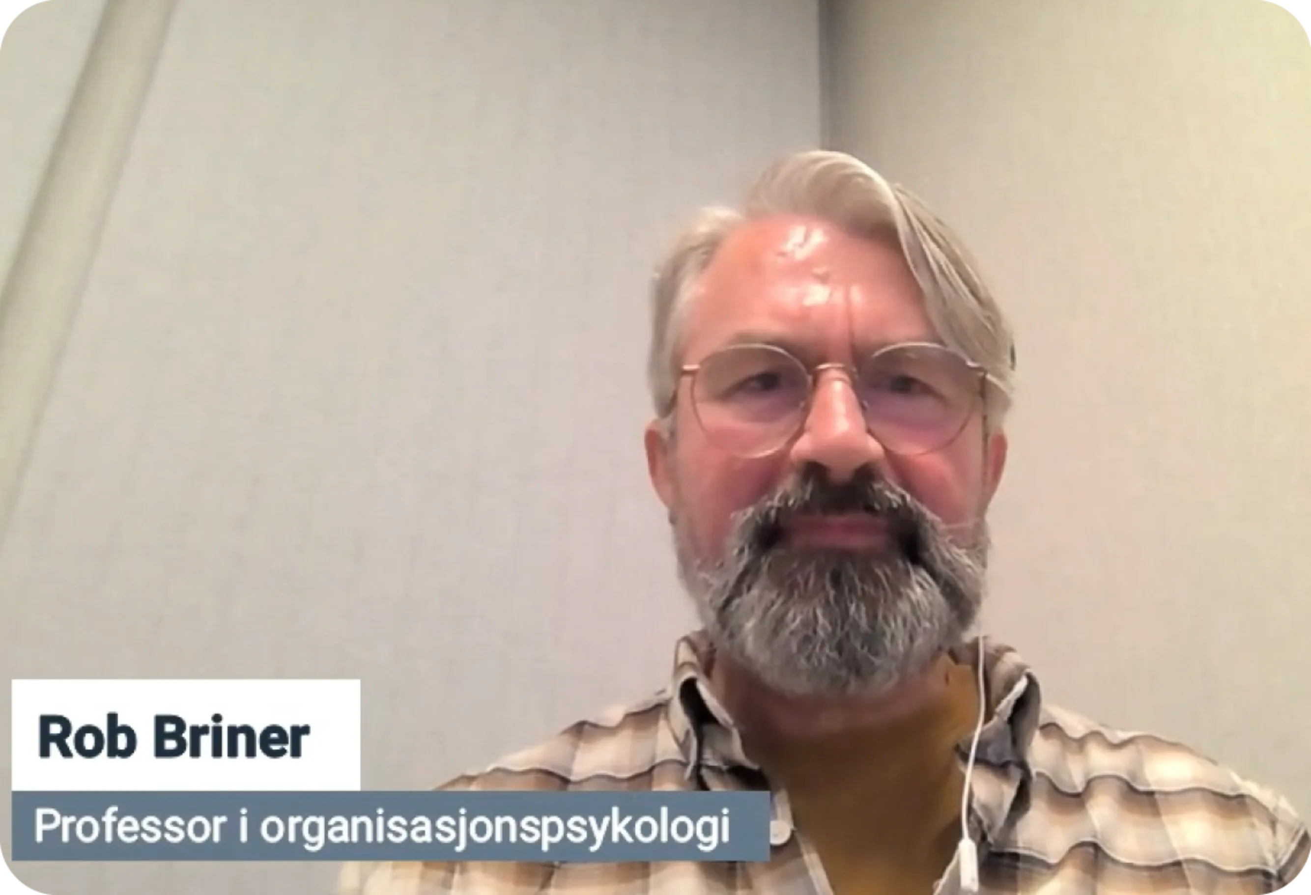 Rob Briner webinar