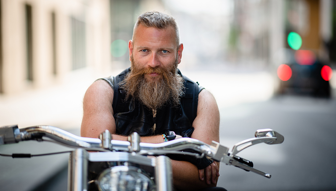 Yngvar Ugland på MC